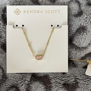 Kendra Scott Gold Necklace with Pink Stone